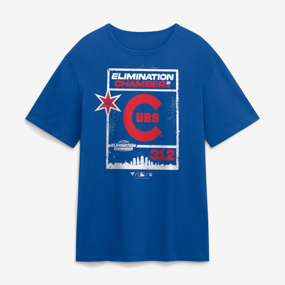 WWE x Chicago Cubs Elimination Chamber 2026 T-Shirt Near Me