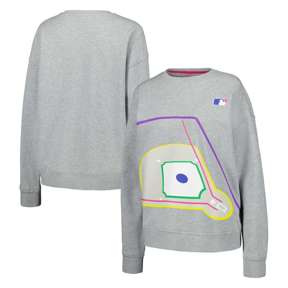 Terez MLB Women's Baseball Field Pullover Sweatshirt Online