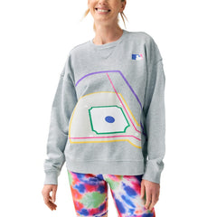 Terez MLB Women's Baseball Field Pullover Sweatshirt Online