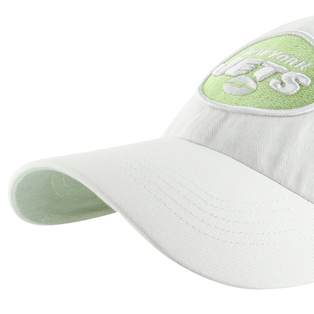 New York Jets '47 Women's Ballpark Cheer Clean Up Adjustable Hat - White - 47 brand