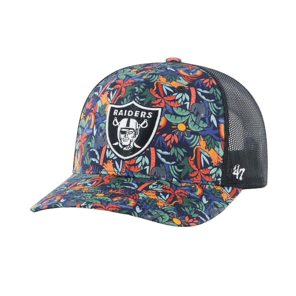 Las Vegas Raiders '47 Youth Jungle Gym Trucker Adjustable Hat - Navy - 47 brand
