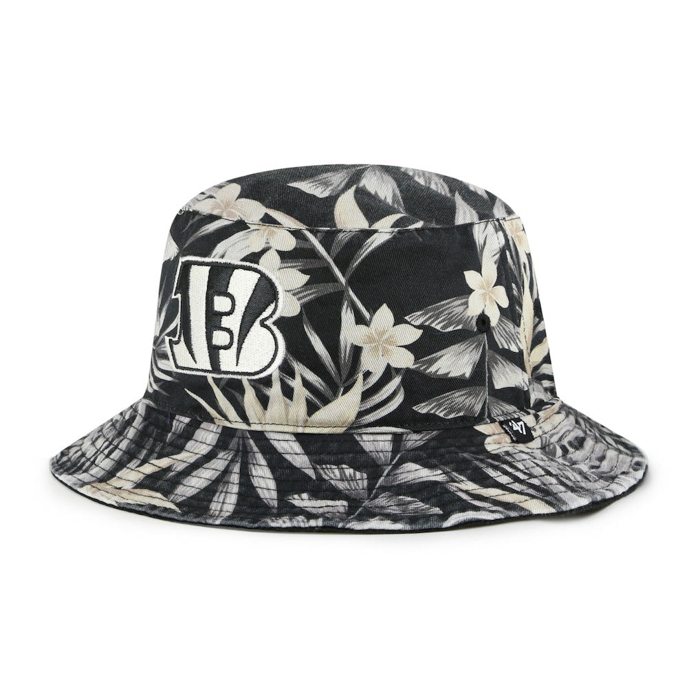 Cincinnati Bengals '47 Tropicalia Bucket Hat - Black - 47 brand