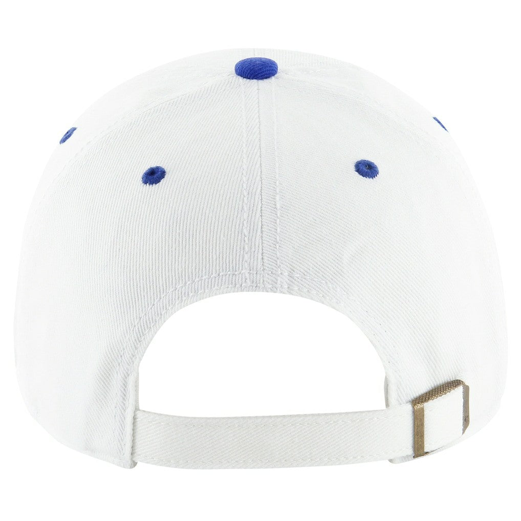 New York Giants '47 Double Header Diamond Clean Up Adjustable Hat - White/Royal - 47 brand