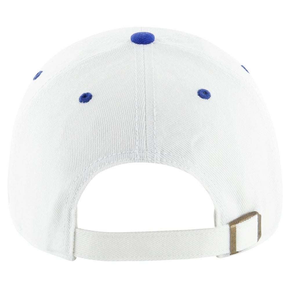 New York Giants '47 Double Header Diamond Clean Up Adjustable Hat - White/Royal - 47 brand