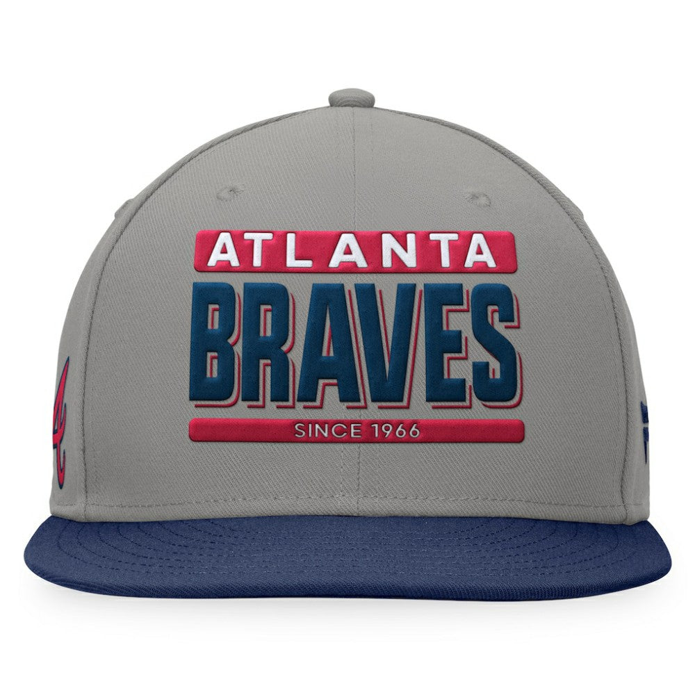 Atlanta Braves Fanatics Line Drive Two-Tone Snapback Hat Discount