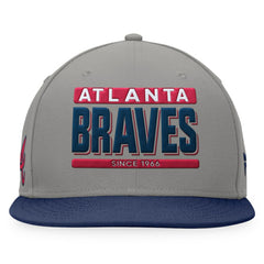 Atlanta Braves Fanatics Line Drive Two-Tone Snapback Hat Discount