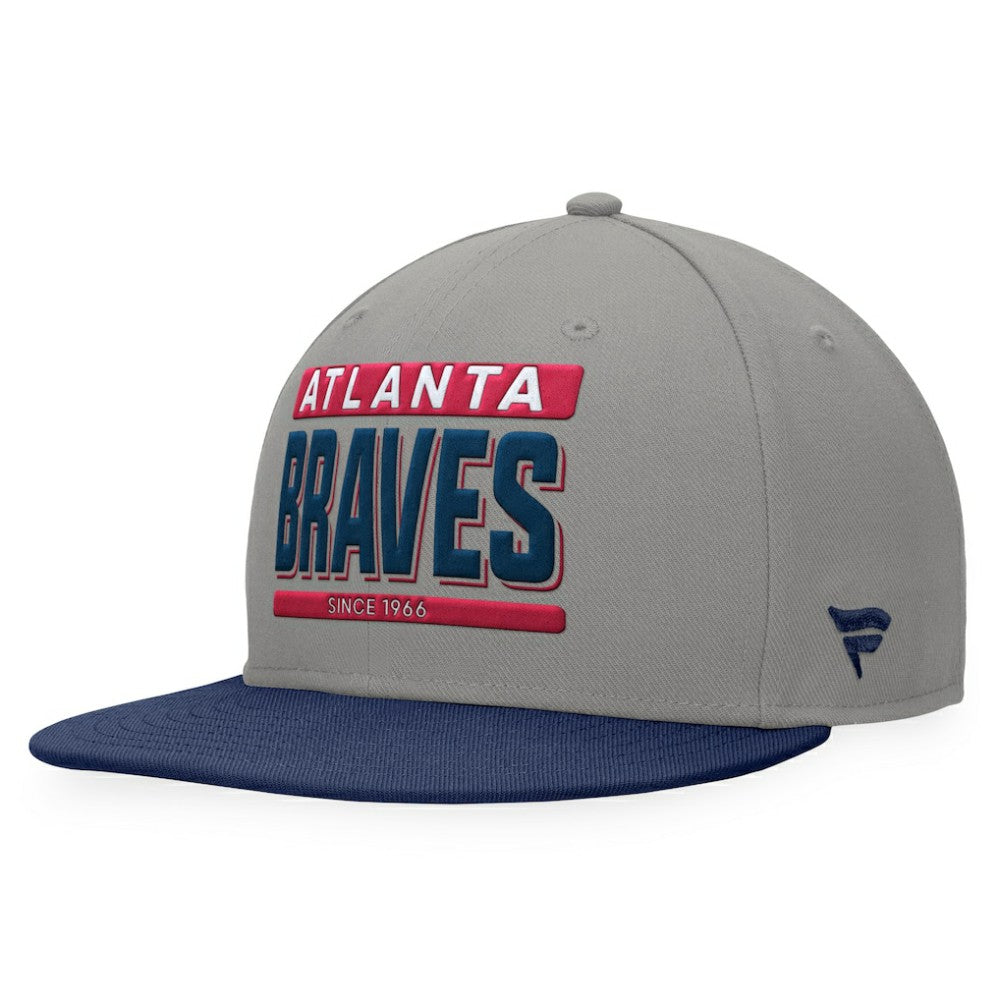 Atlanta Braves Fanatics Line Drive Two-Tone Snapback Hat Discount