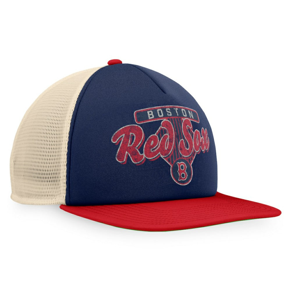 Boston Red Sox Fanatics Cooperstown Collection Talley Foam Trucker Snapback Hat Sale