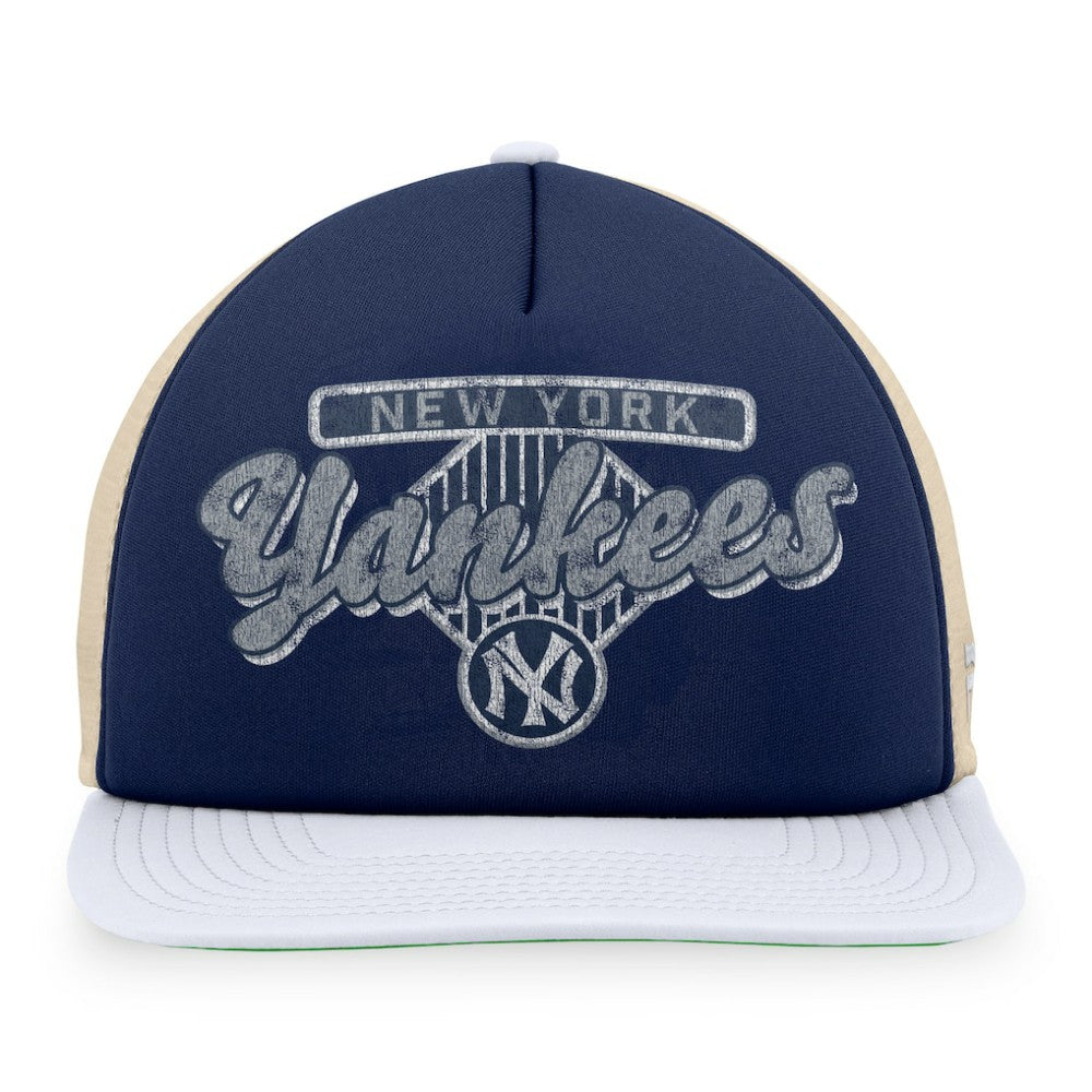 New York Yankees Fanatics Cooperstown Collection Talley Foam Trucker Snapback Hat Discount