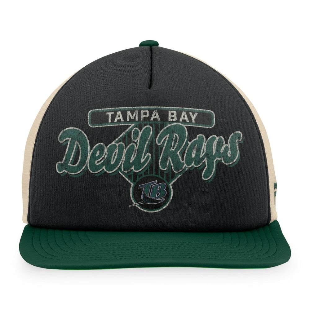 Tampa Bay Rays Fanatics Cooperstown Collection Talley Foam Trucker Snapback Hat Outlet