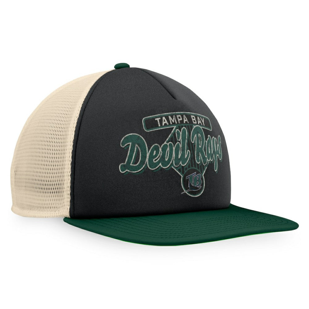 Tampa Bay Rays Fanatics Cooperstown Collection Talley Foam Trucker Snapback Hat Outlet