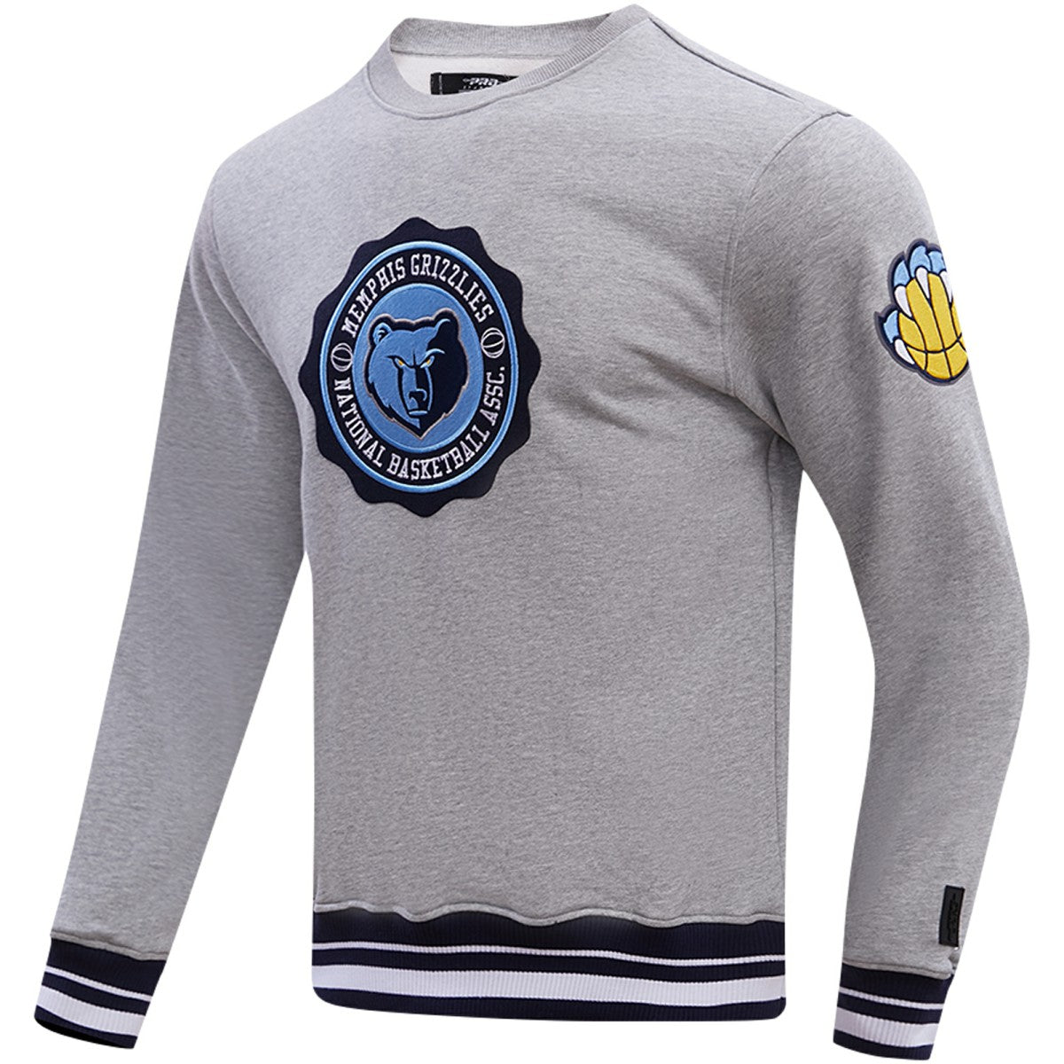 Memphis Grizzlies Pro Standard Crest Emblem Pullover Sweatshirt Heather Gray