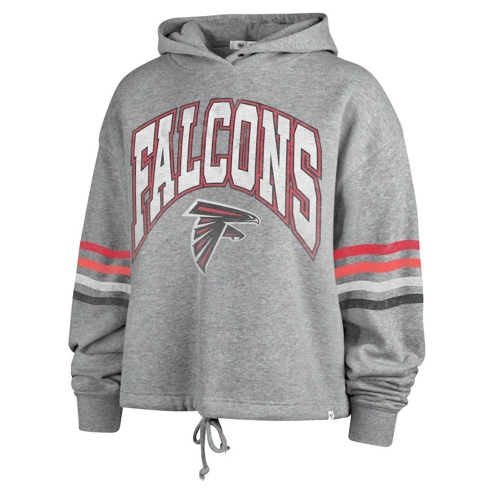Atlanta Falcons '47 Women's Upland Bennett Pullover Hoodie - Heather Gray - 47 brand