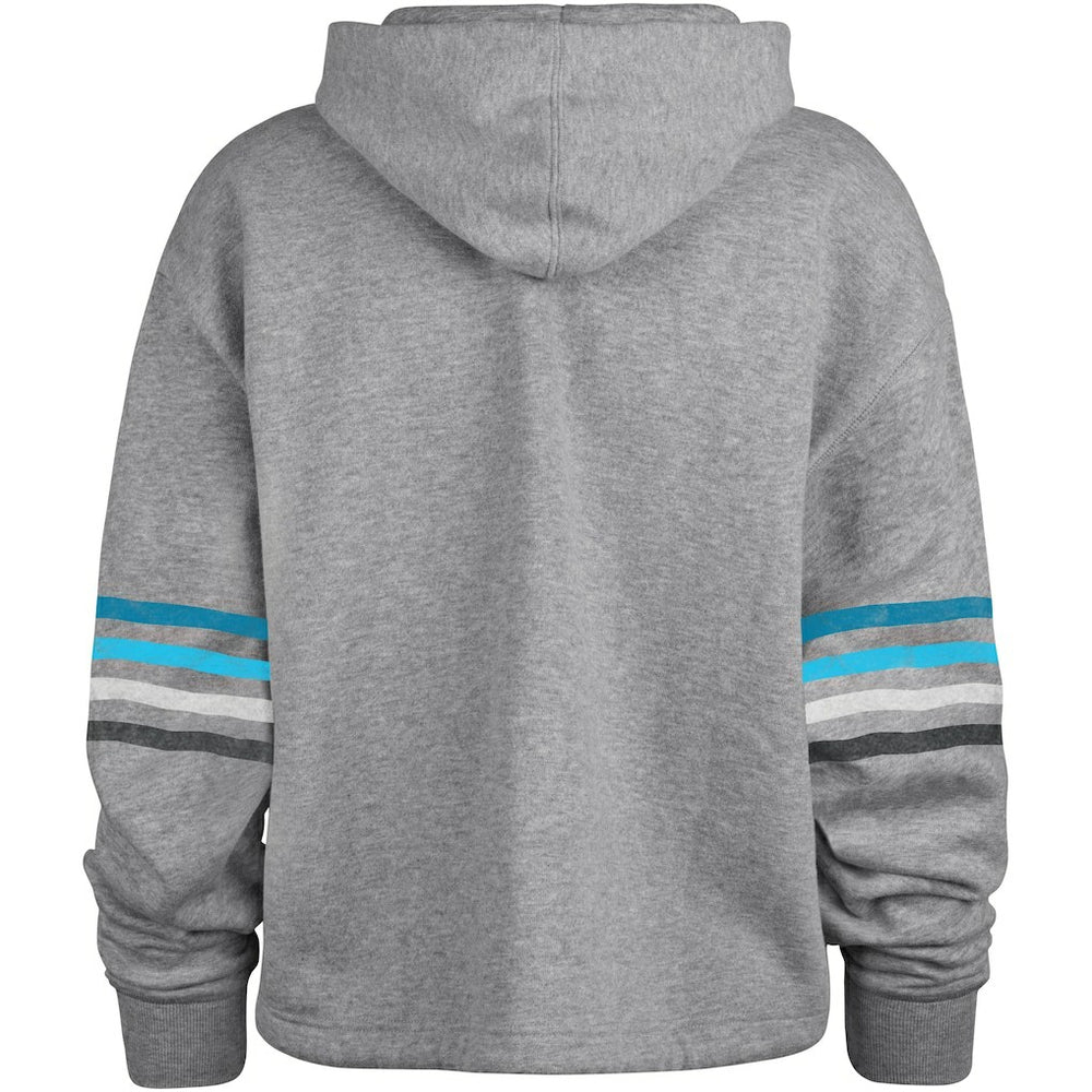 Carolina Panthers '47 Women's Upland Bennett Pullover Hoodie - Heather Gray - 47 brand
