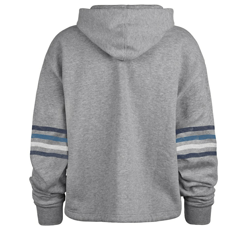 Dallas Cowboys '47 Women's Upland Bennett Pullover Hoodie - Heather Gray - 47 brand