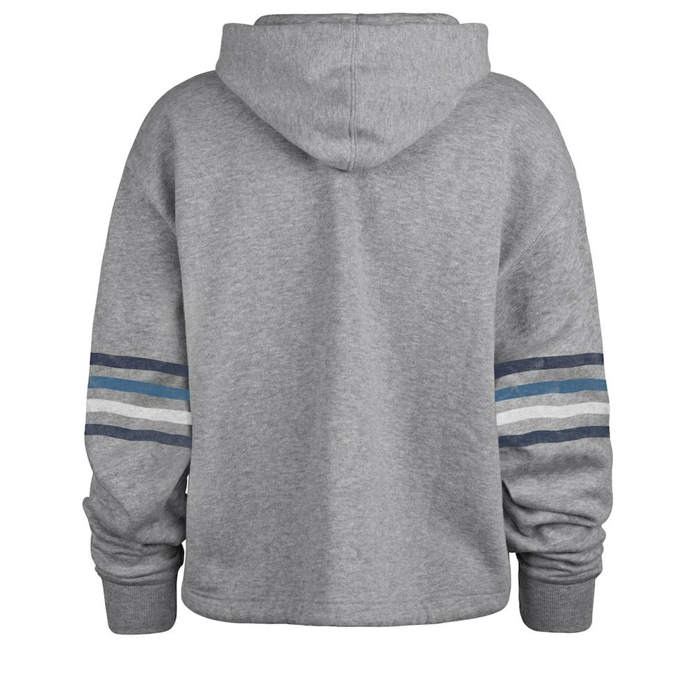 Dallas Cowboys '47 Women's Upland Bennett Pullover Hoodie - Heather Gray - 47 brand
