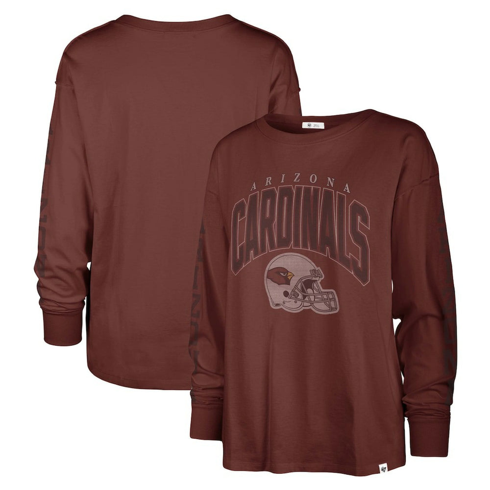 Arizona Cardinals '47 Women's Tom Cat Lightweight Long Sleeve T-Shirt - Cardinal - 47 brand