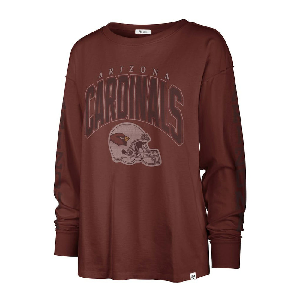 Arizona Cardinals '47 Women's Tom Cat Lightweight Long Sleeve T-Shirt - Cardinal - 47 brand