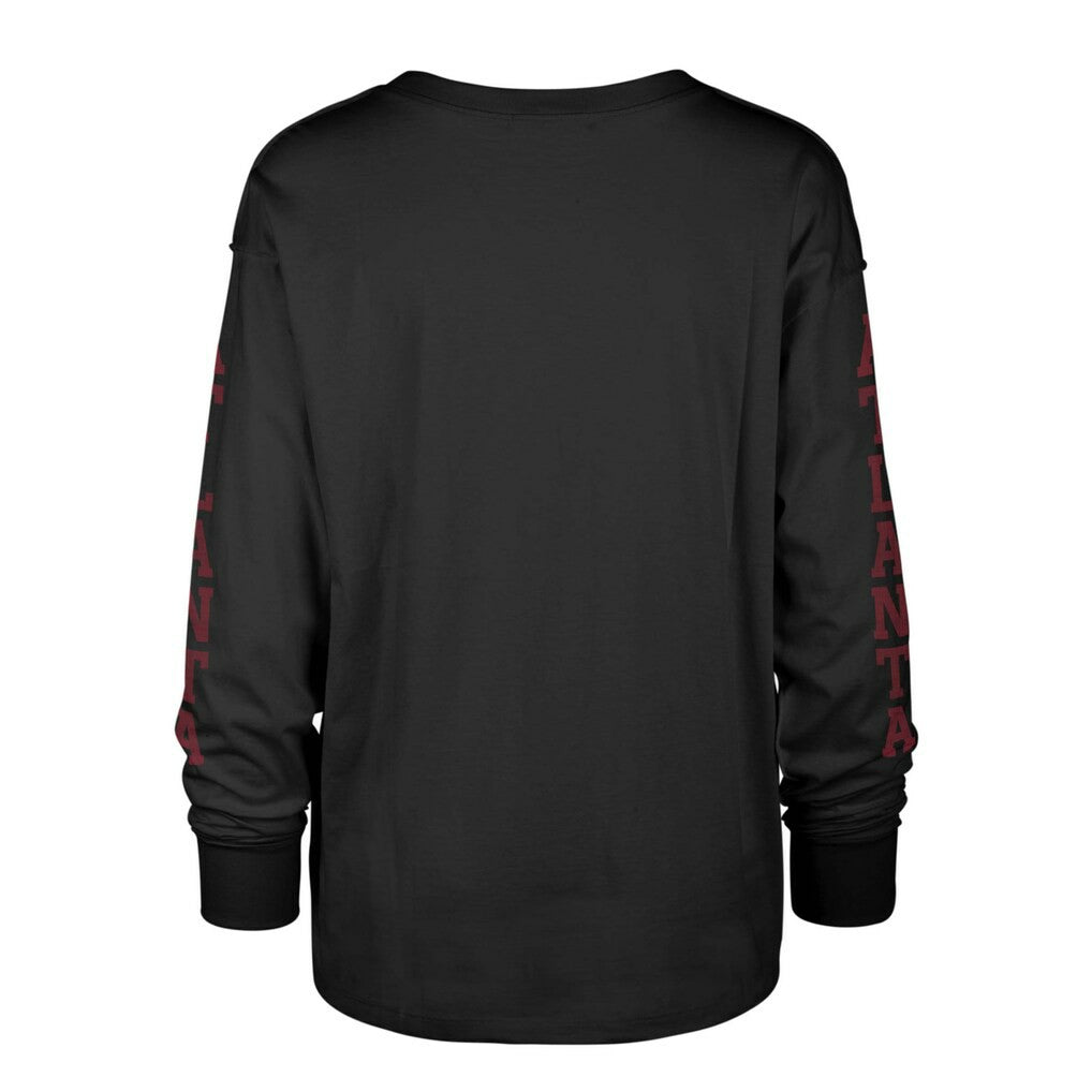 Atlanta Falcons '47 Women's Tom Cat Lightweight Long Sleeve T-Shirt - Black - 47 brand