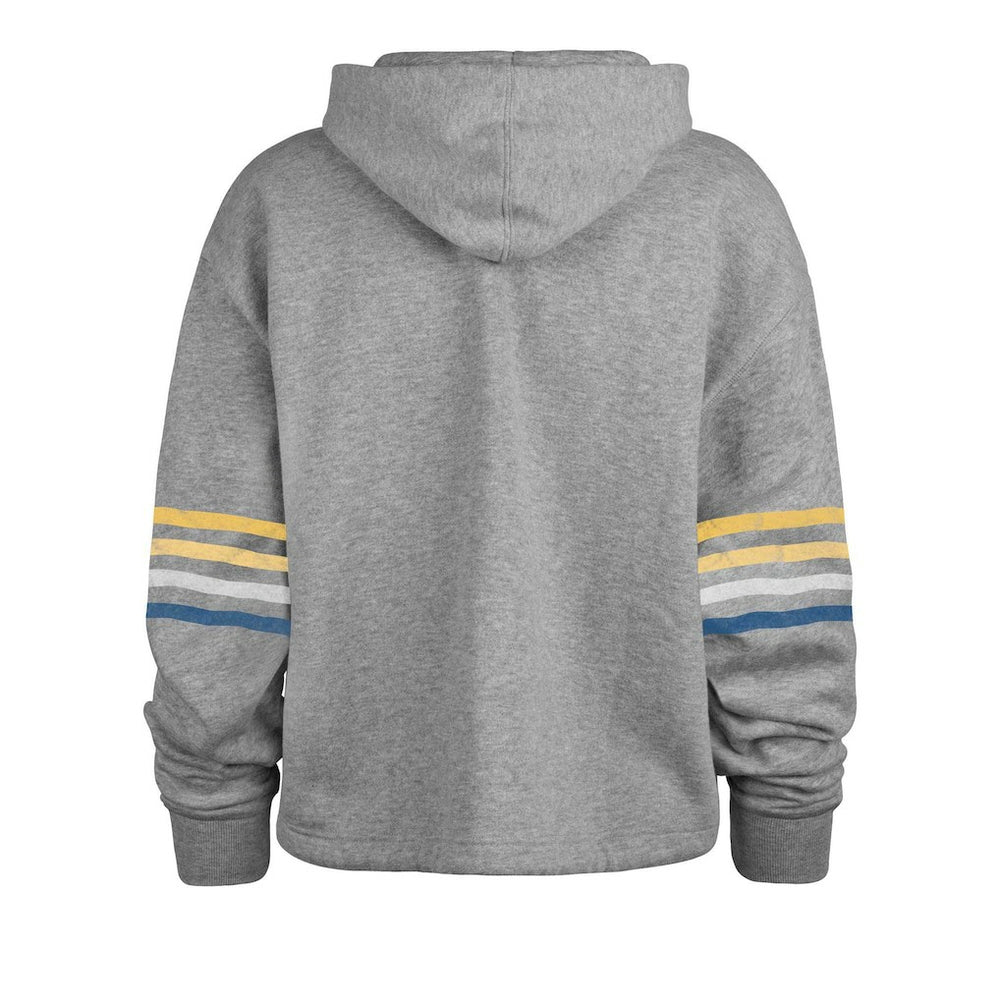 Los Angeles Chargers '47 Women's Upland Bennett Pullover Hoodie - Heather Gray - 47 brand