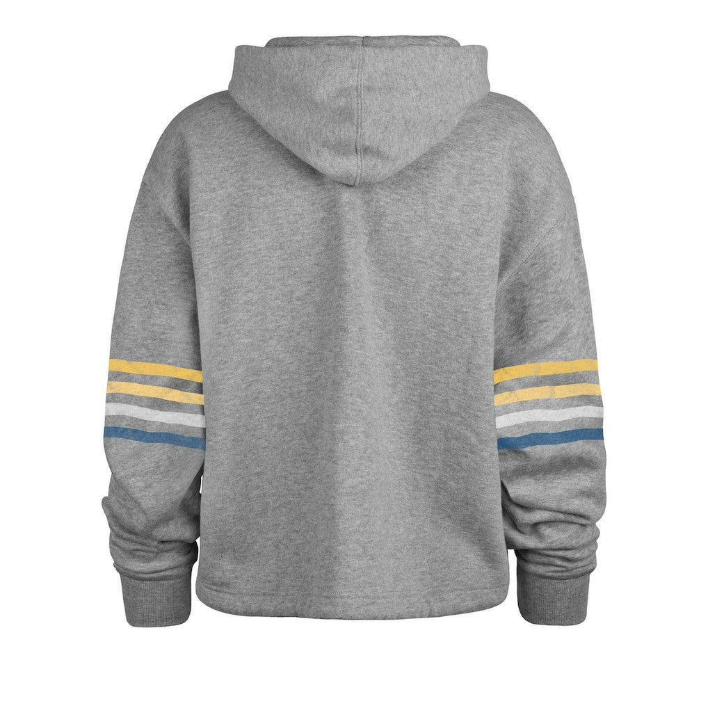 Los Angeles Rams '47 Women's Upland Bennett Pullover Hoodie - Heather Gray - 47 brand