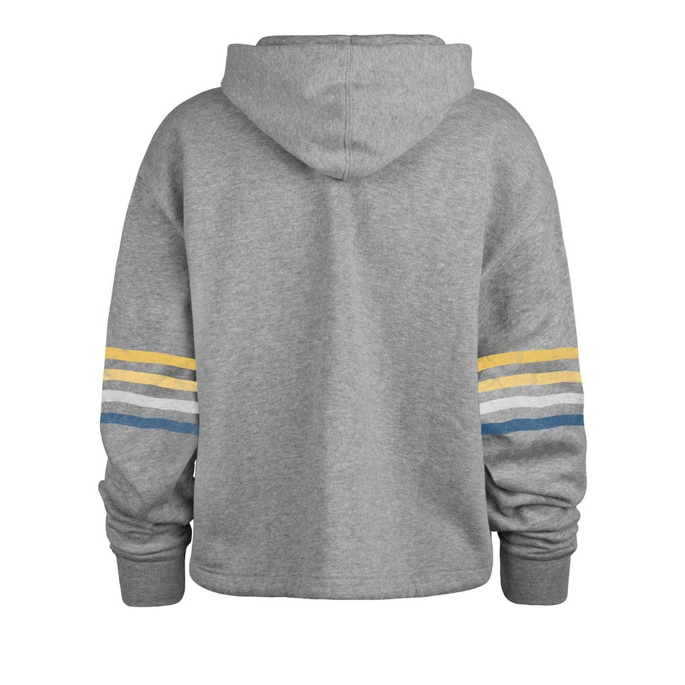 Los Angeles Rams '47 Women's Upland Bennett Pullover Hoodie - Heather Gray - 47 brand