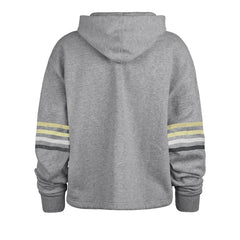 New Orleans Saints '47 Women's Upland Bennett Pullover Hoodie - Heather Gray - 47 brand