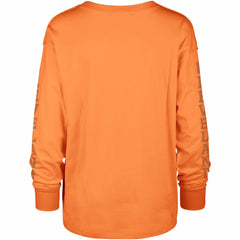 Cleveland Browns '47 Women's Tom Cat Lightweight Long Sleeve T-Shirt - Orange - 47 brand