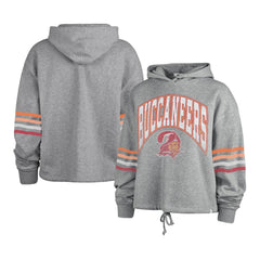 Tampa Bay Buccaneers '47 Women's Upland Bennett Pullover Hoodie - Heather Gray - 47 brand