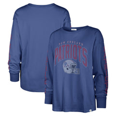 New England Patriots '47 Women's Tom Cat Lightweight Long Sleeve T-Shirt - Royal - 47 brand