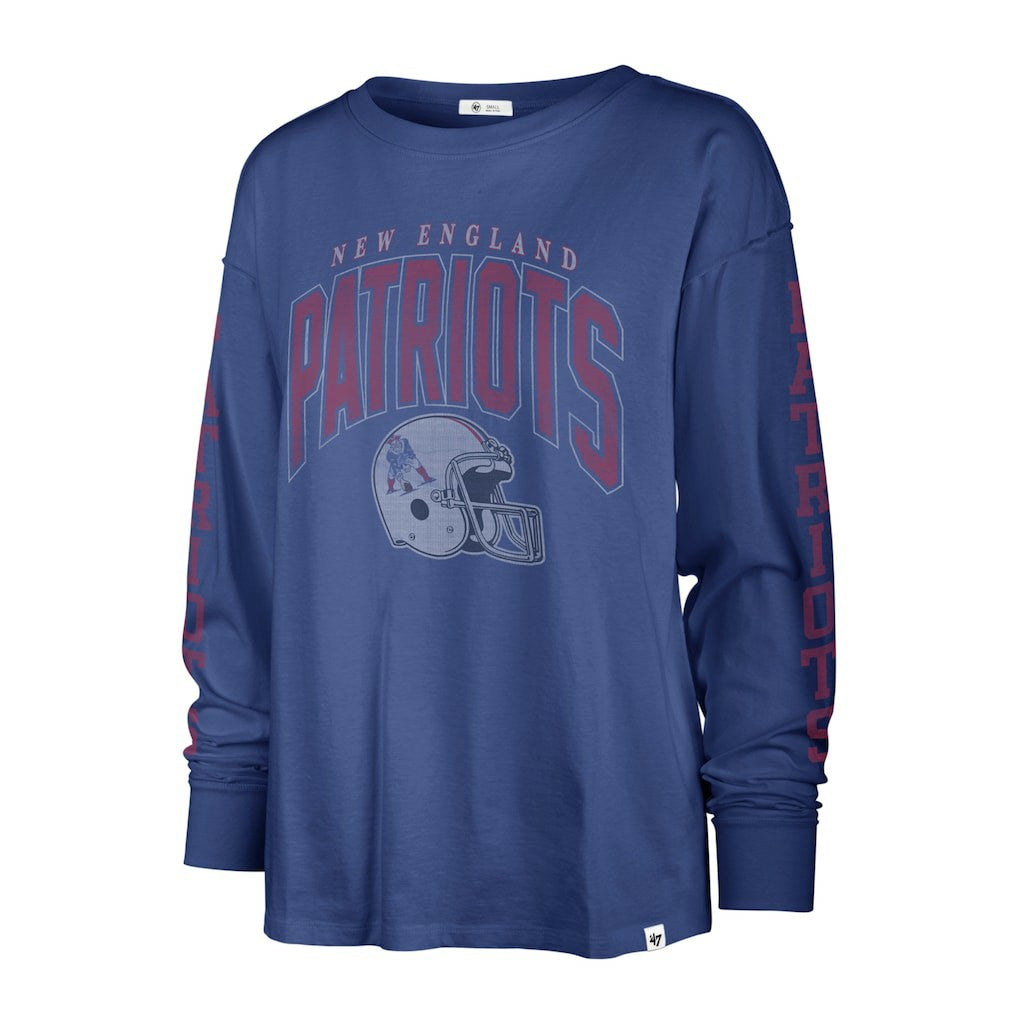New England Patriots '47 Women's Tom Cat Lightweight Long Sleeve T-Shirt - Royal - 47 brand
