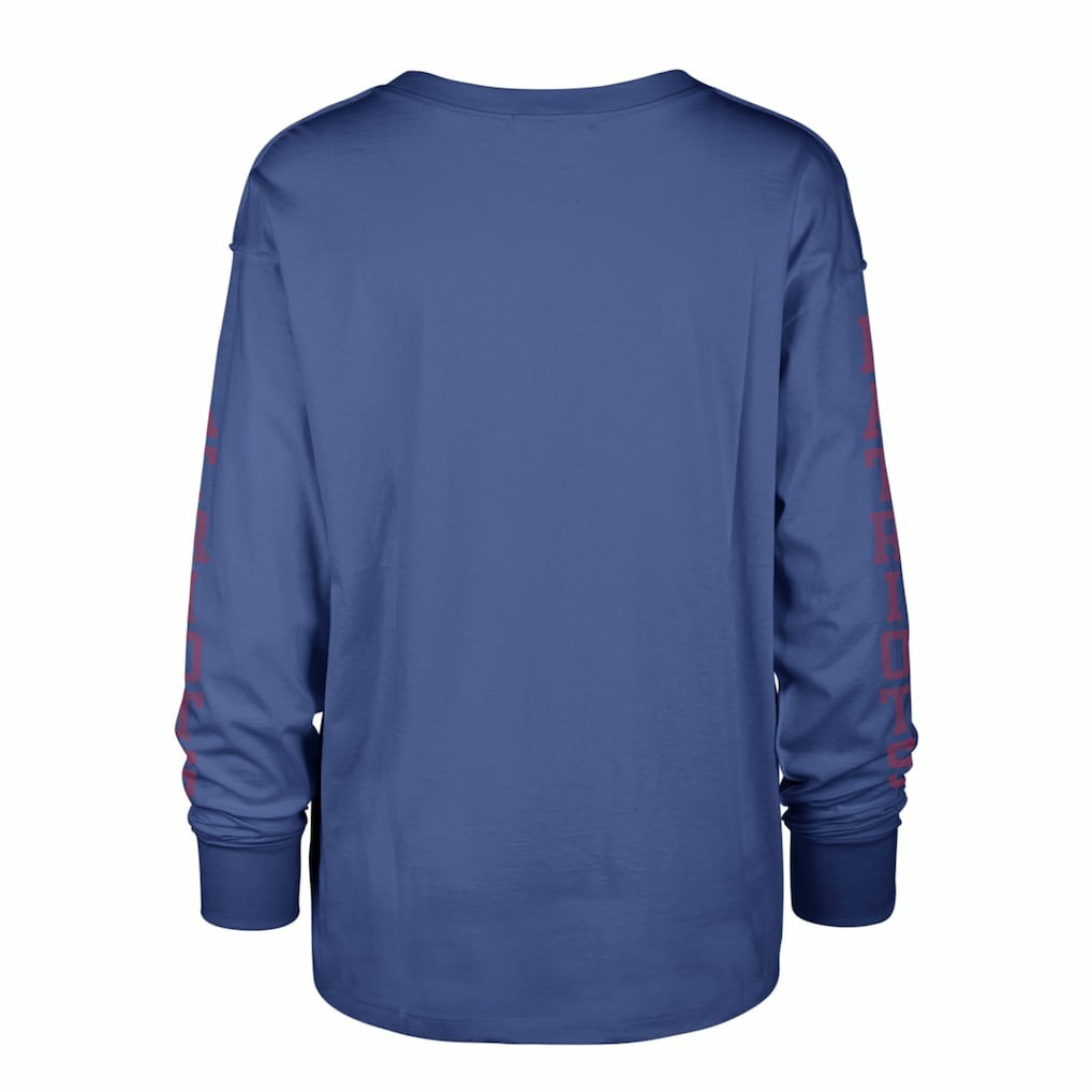 New England Patriots '47 Women's Tom Cat Lightweight Long Sleeve T-Shirt - Royal - 47 brand