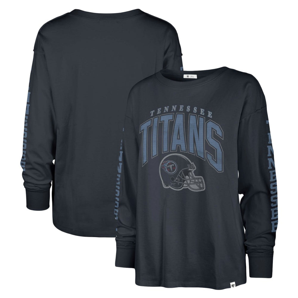 Tennessee Titans '47 Women's Tom Cat Lightweight Long Sleeve T-Shirt - Navy - 47 brand