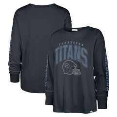 Tennessee Titans '47 Women's Tom Cat Lightweight Long Sleeve T-Shirt - Navy - 47 brand