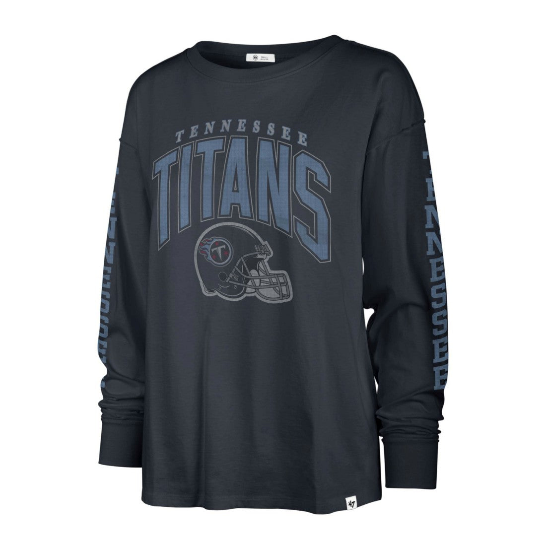 Tennessee Titans '47 Women's Tom Cat Lightweight Long Sleeve T-Shirt - Navy - 47 brand