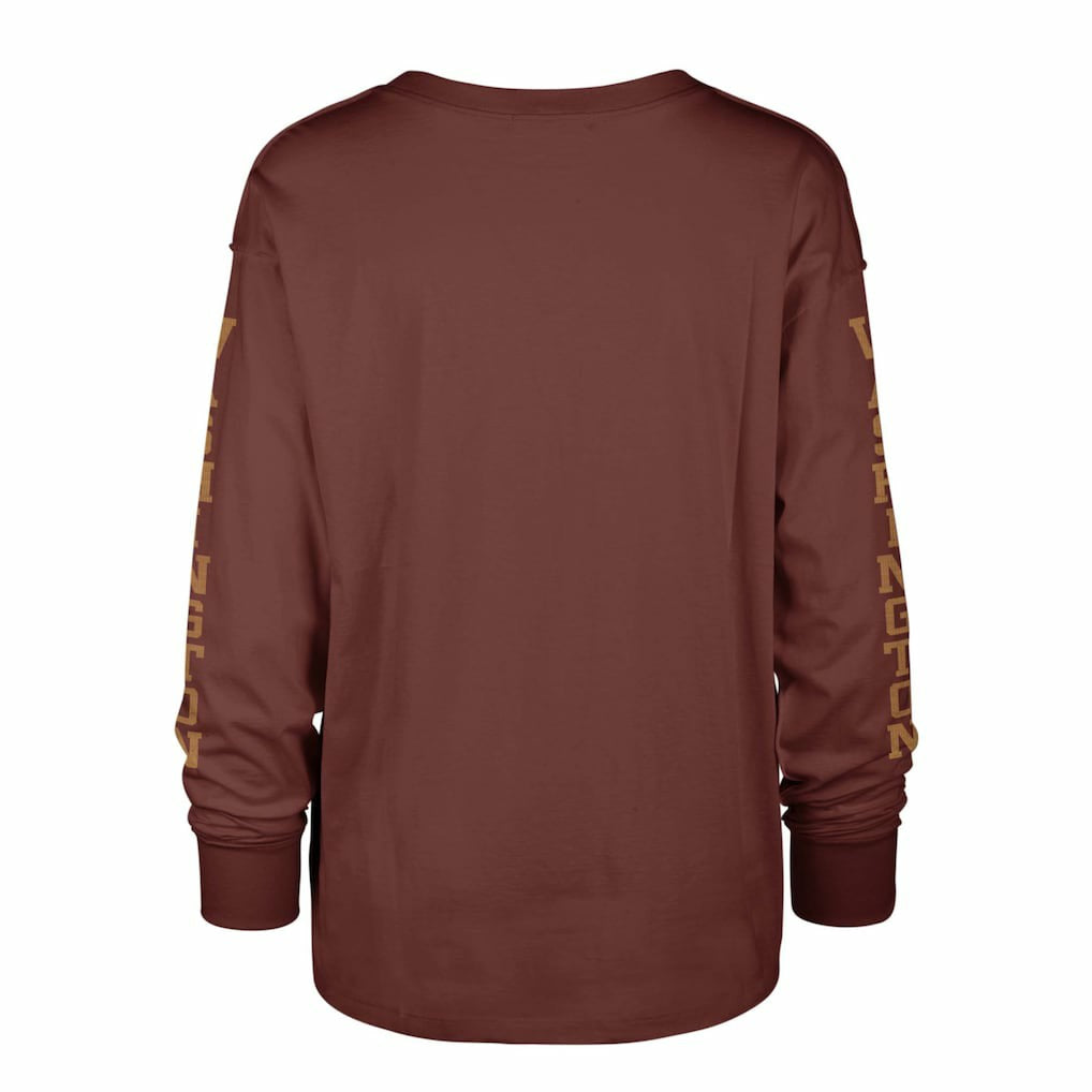 Washington Commanders '47 Women's Tom Cat Lightweight Long Sleeve T-Shirt - Burgundy - 47 brand