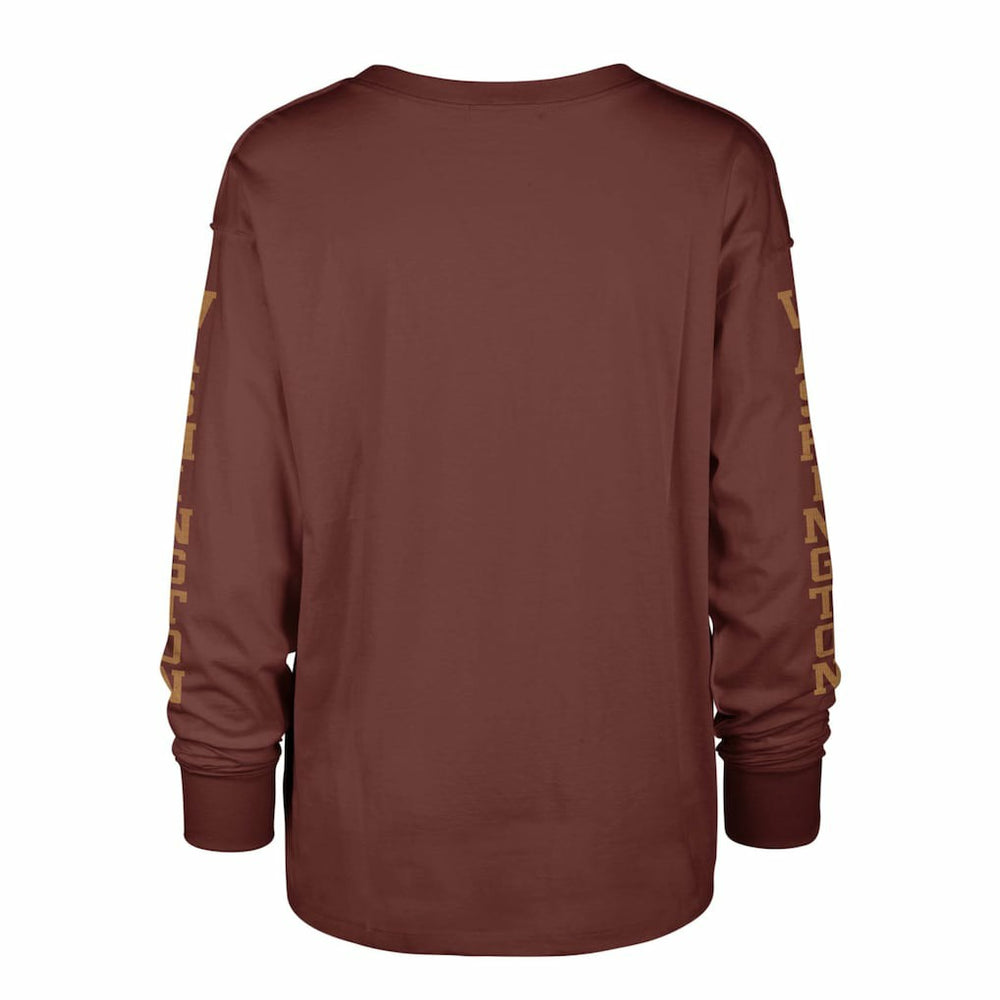 Washington Commanders '47 Women's Tom Cat Lightweight Long Sleeve T-Shirt - Burgundy - 47 brand