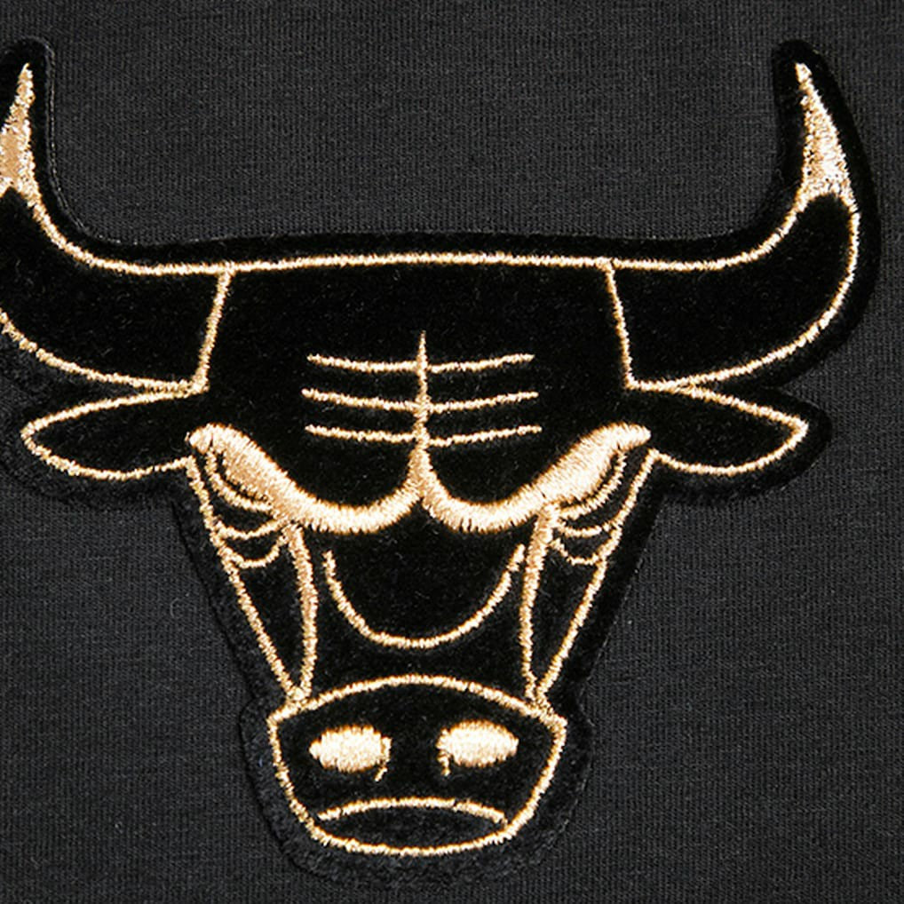 Chicago Bulls Pro Standard Women's Holiday Glam Boxy T-Shirt Black