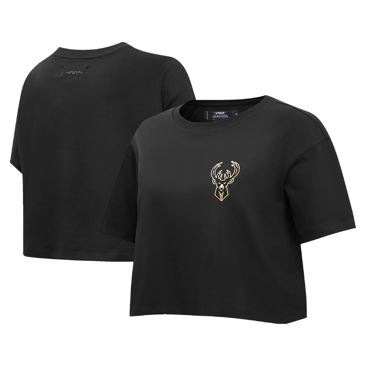 Milwaukee Bucks Pro Standard Women's Holiday Glam Boxy T-Shirt Black