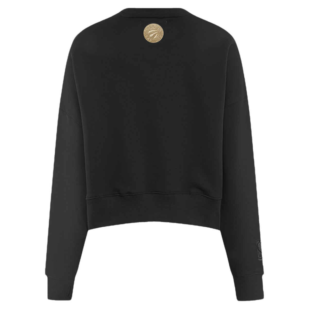 Toronto Raptors Pro Standard Women's Glam Cropped Pullover Sweatshirt - Black