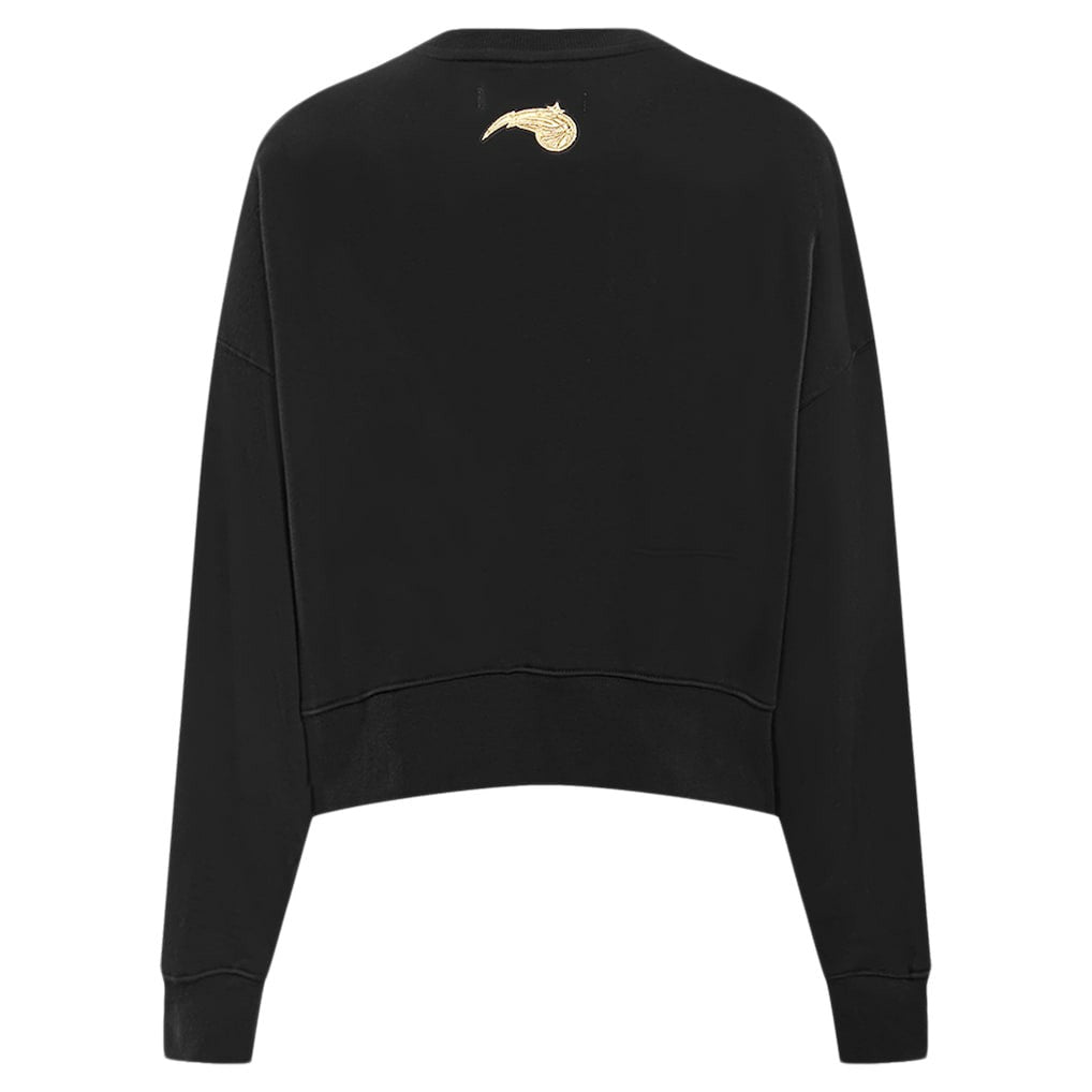Orlando Magic Pro Standard Women's Glam Cropped Pullover Sweatshirt - Black