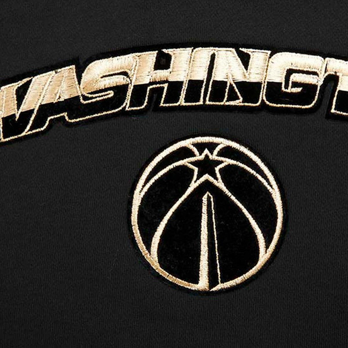 Washington Wizards Pro Standard Women's Glam Cropped Pullover Sweatshirt - Black