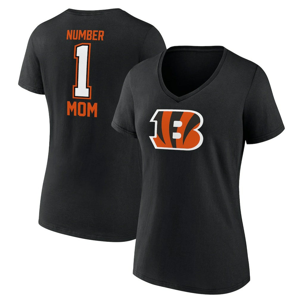 Cincinnati Bengals Women's Mother's Day V-Neck T-Shirt - Black - Fanatics