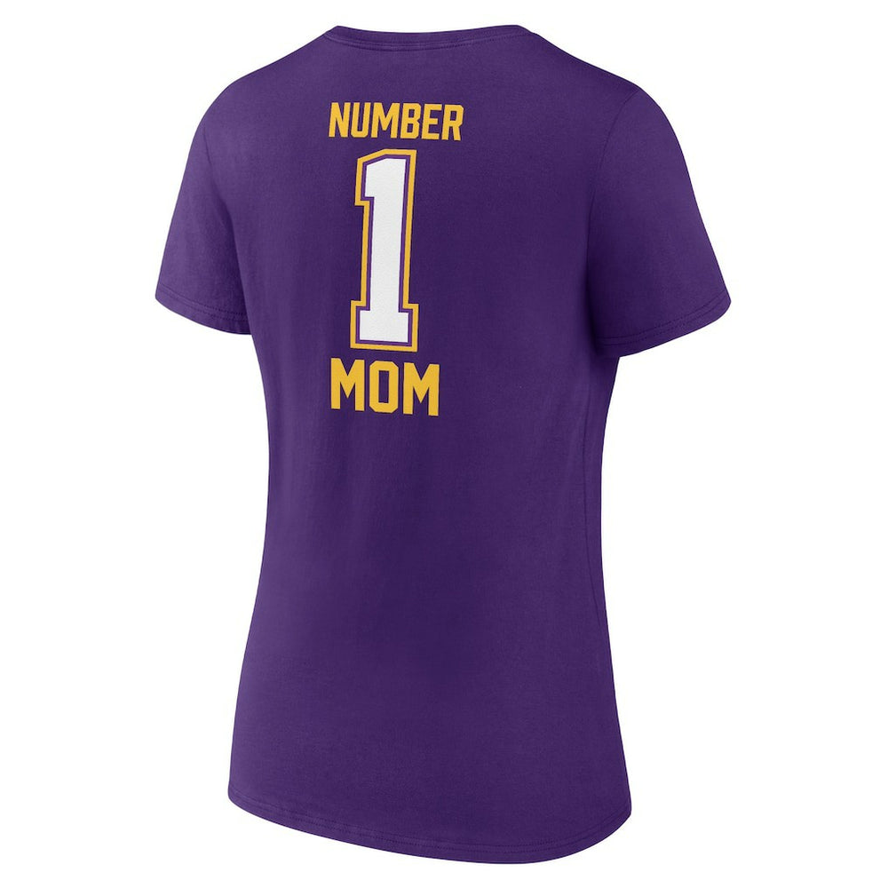 Minnesota Vikings Women's Mother's Day V-Neck T-Shirt - Purple - Fanatics
