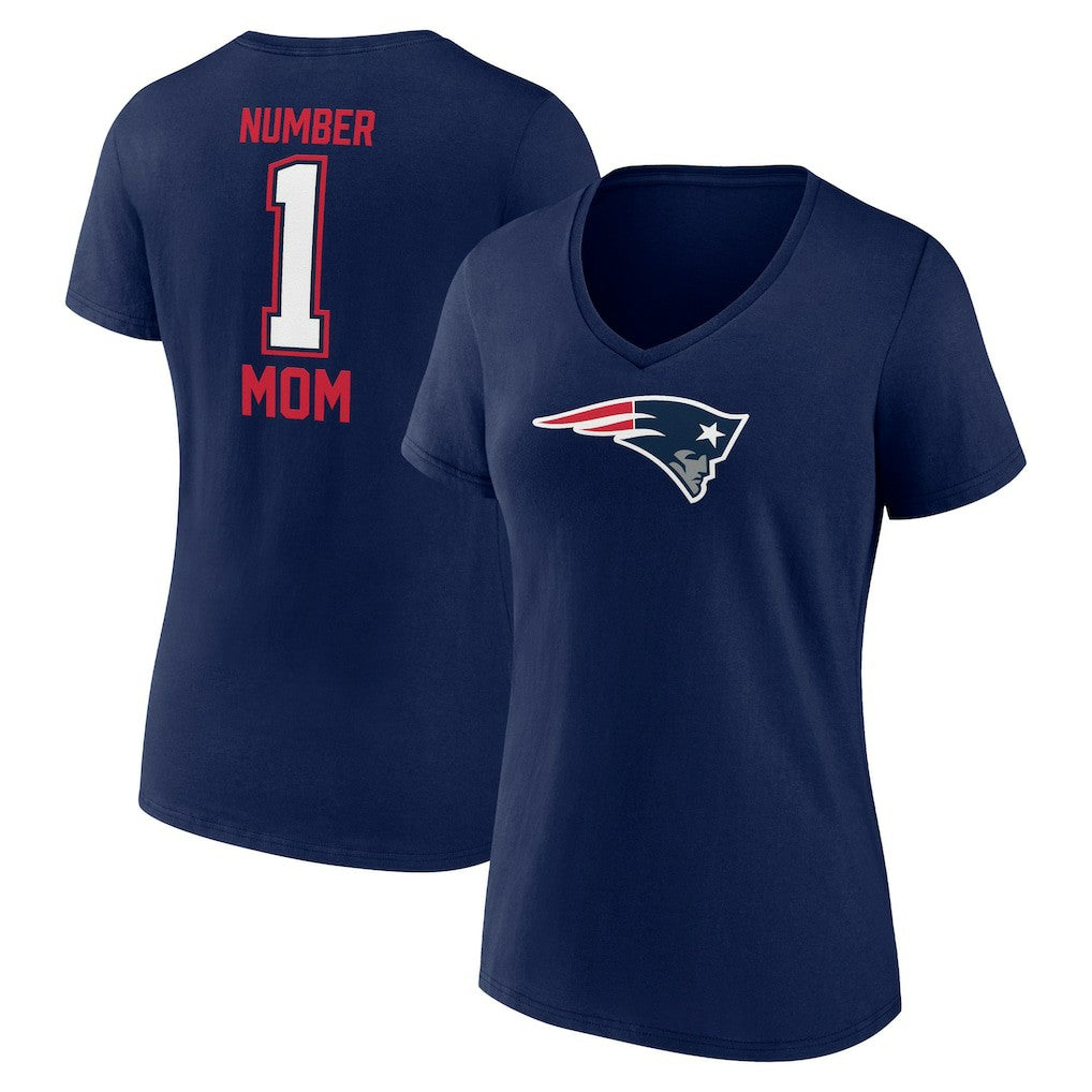 New England Patriots Women's Mother's Day V-Neck T-Shirt - Navy - Fanatics