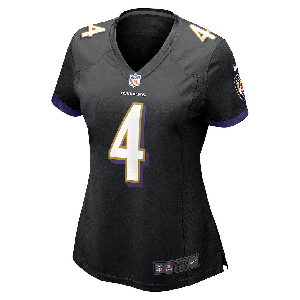 Zay Flowers Baltimore Ravens Women's Alternate Game Jersey - Black - Nike