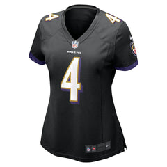 Zay Flowers Baltimore Ravens Women's Alternate Game Jersey - Black - Nike