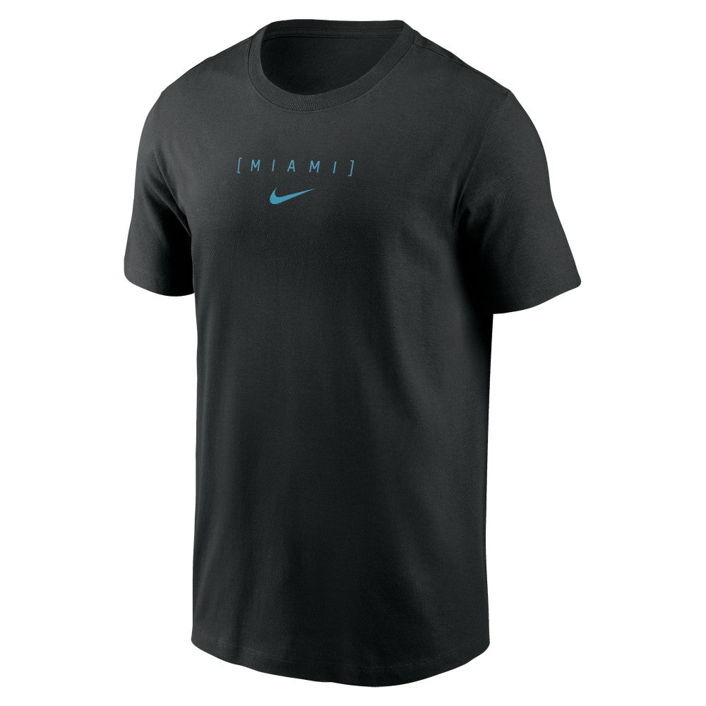 Miami Marlins Nike Large Logo Back Stack T-Shirt for sale
