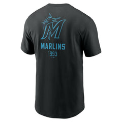 Miami Marlins Nike Large Logo Back Stack T-Shirt for sale