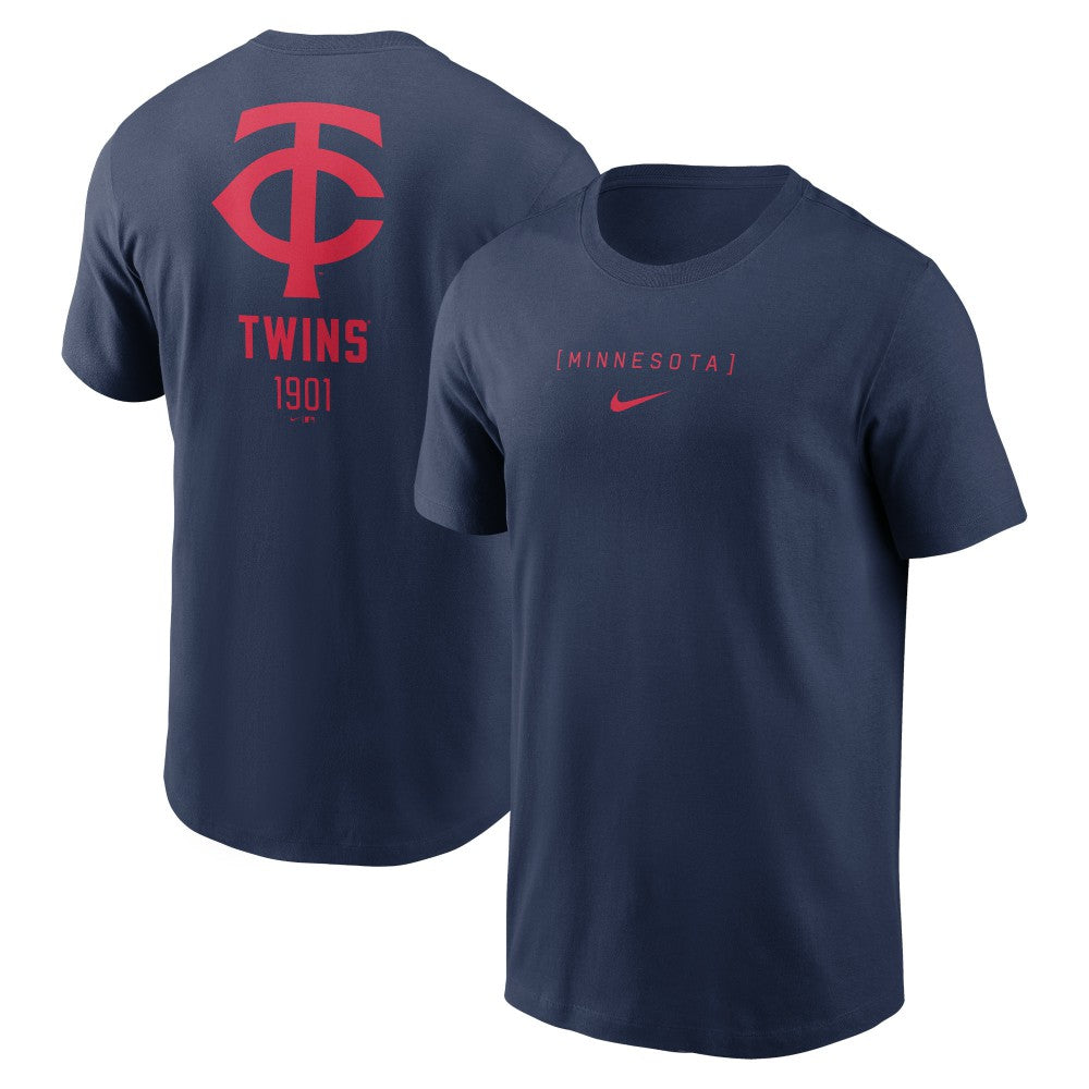 Minnesota Twins Nike Large Logo Back Stack T-Shirt Sale